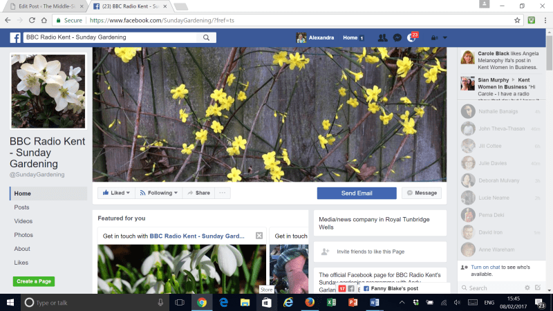 BBC Radio Kent Sunday Gardening Facebook Page