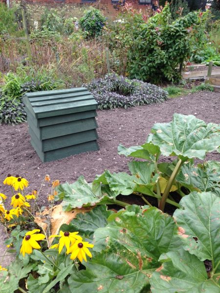 Beehive composters for small gardens