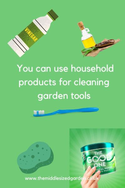 How to clean garden tools with household products