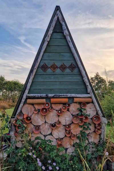 Bug hotel at the No Name Nursery