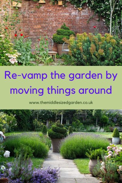 Move key items around the garden to ring the changes