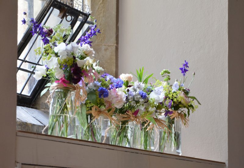 Jam jar flowers