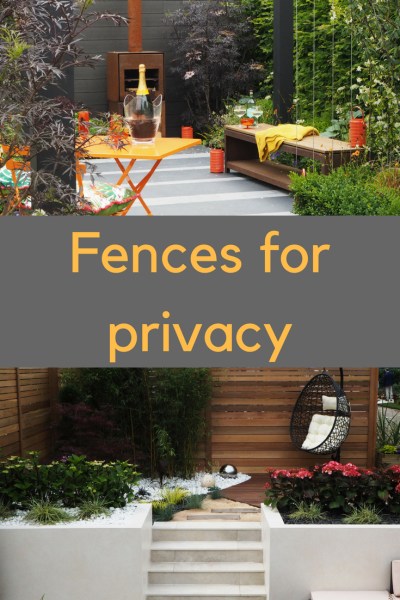 Give wooden privacy fences a contemporary look