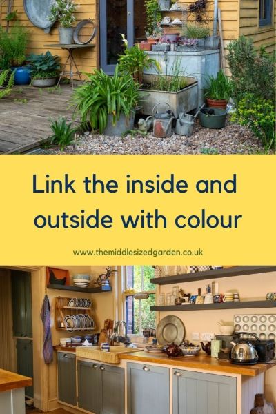 Use colour to link indoor and outdoor space