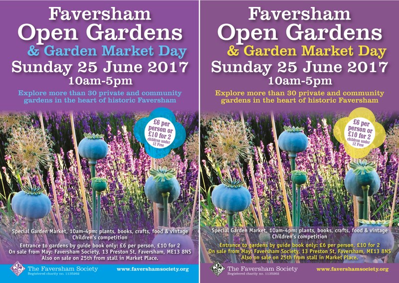 Faversham Open Gardens flyer