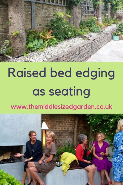 Raised bed garden seating ideas