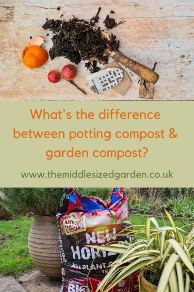 Garden compost v potting compost