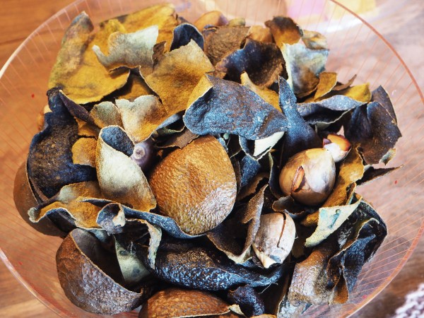 Avocado skins and stones for natural dye