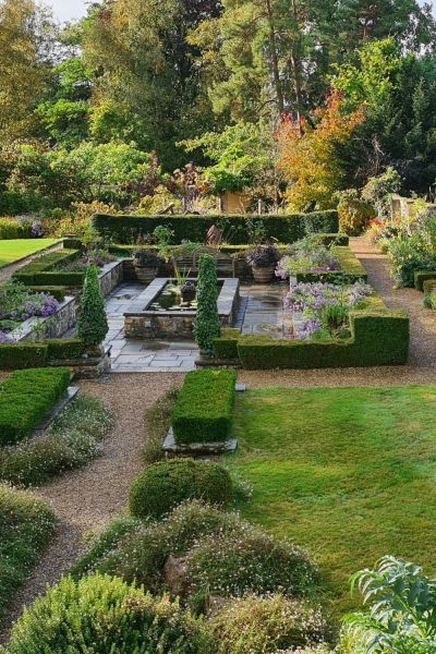 Formal garden Bath Priory