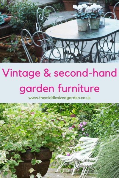 Vintage and second-hand garden furniture is a good environmental choice.