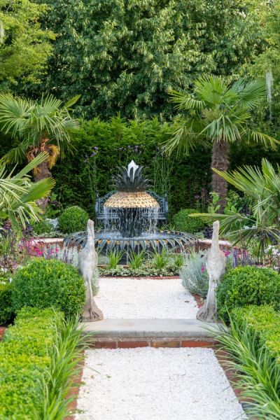 A fountain for a formal centre to the garden. 