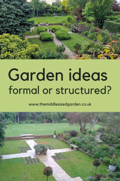 Keep gardens formal or structured near the house