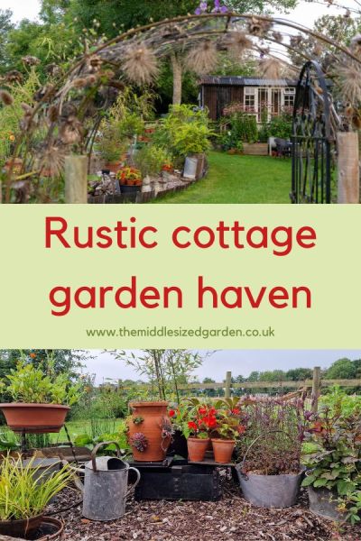 Cottage garden style - a simple, informal layout which you can put together without having to spend money on hard landscaping.