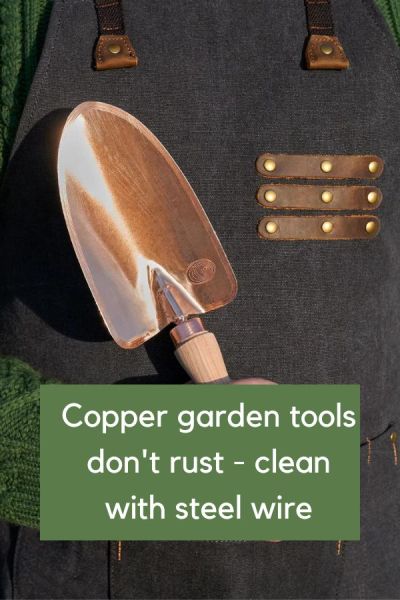 Howto maintain copper garden tools