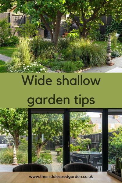 Wide shallow garden design tips