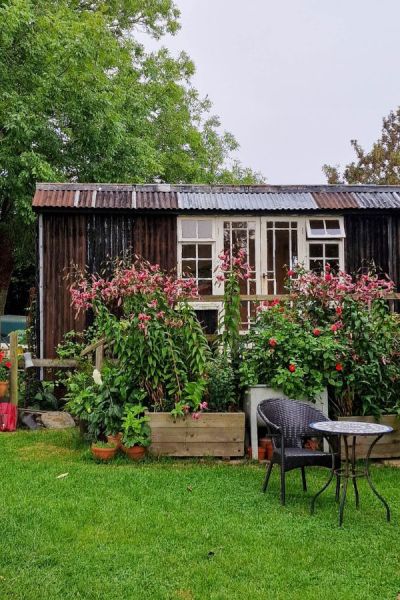 A DIY rustic cottage shed