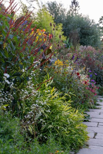 They don't use any chemical fertilisers at Great Dixter, but the borders are full of flowers.