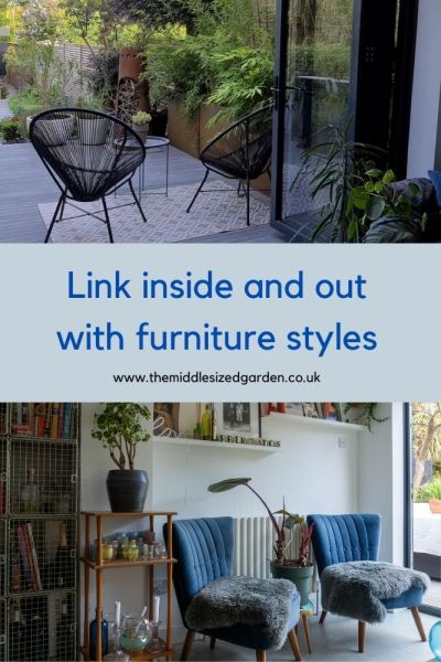 Mid-century modern furniture for indoor and outdoor space