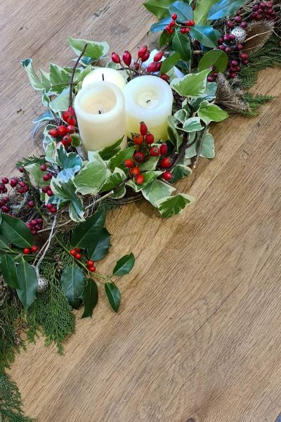 Christmas table decorations