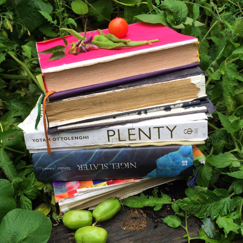 Five garden cookery books I use every day.