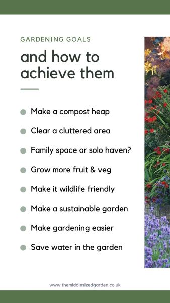 Writing down your gardening goals makes it more likely you'll achieve them