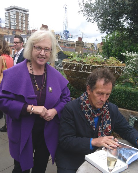 Monty Don signing copies of 'Down to Earth'