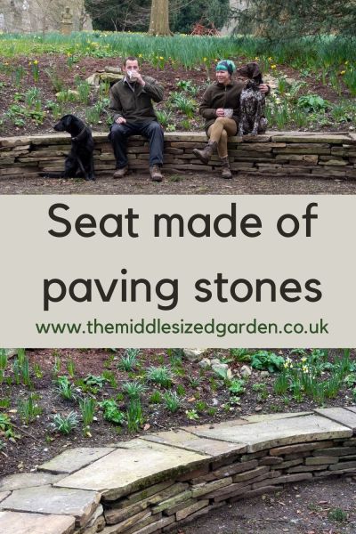 Stone paver seat.