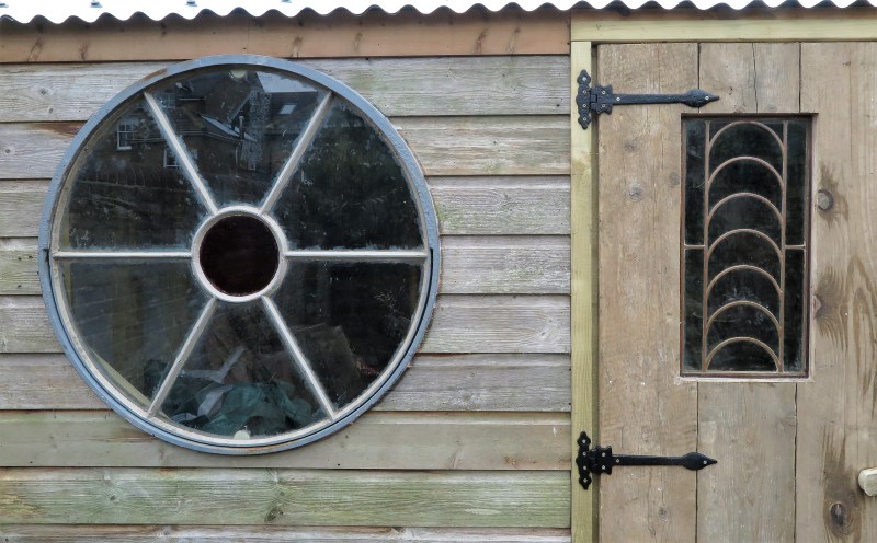 How to build a unique shed with salvaged materials.