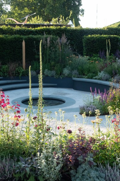 The Cancer Research Garden designed as a circular garden