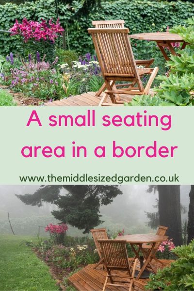 A seatng area in a border