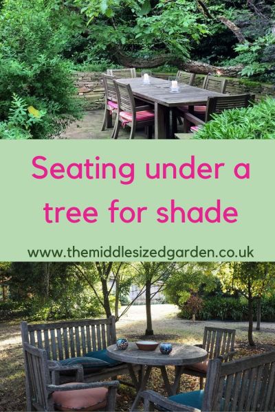 Shading for garden furniture