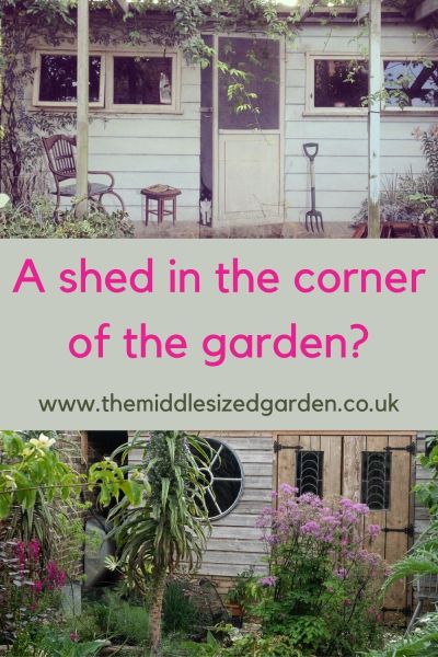 Sheds for a garden corner